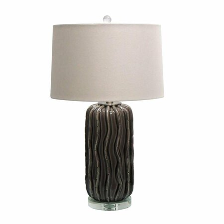 RESPLANDOR 27.75 in. Ceramic Table Lamp with Crystal Base RE3014687